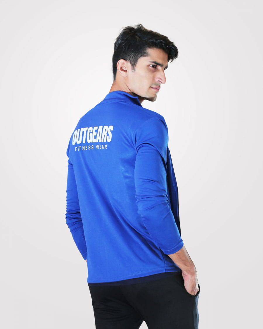 Summer Gym Jacket For Men’s Blue - Valetica Sports