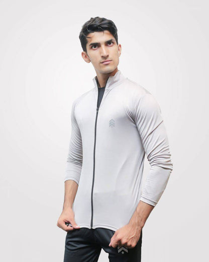 Summer Gym Jacket For Men’s Gray - Valetica Sports