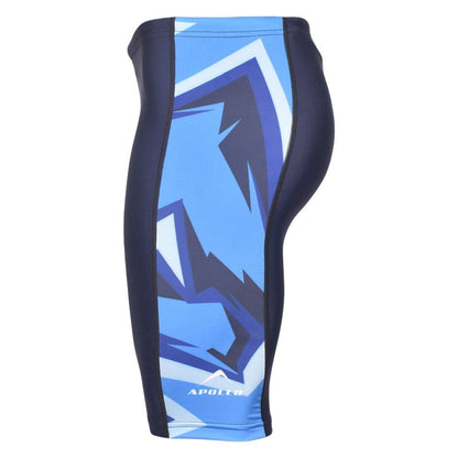 Swimming Jammer Short Mens Skinfit Navy/Blue - Valetica Sports