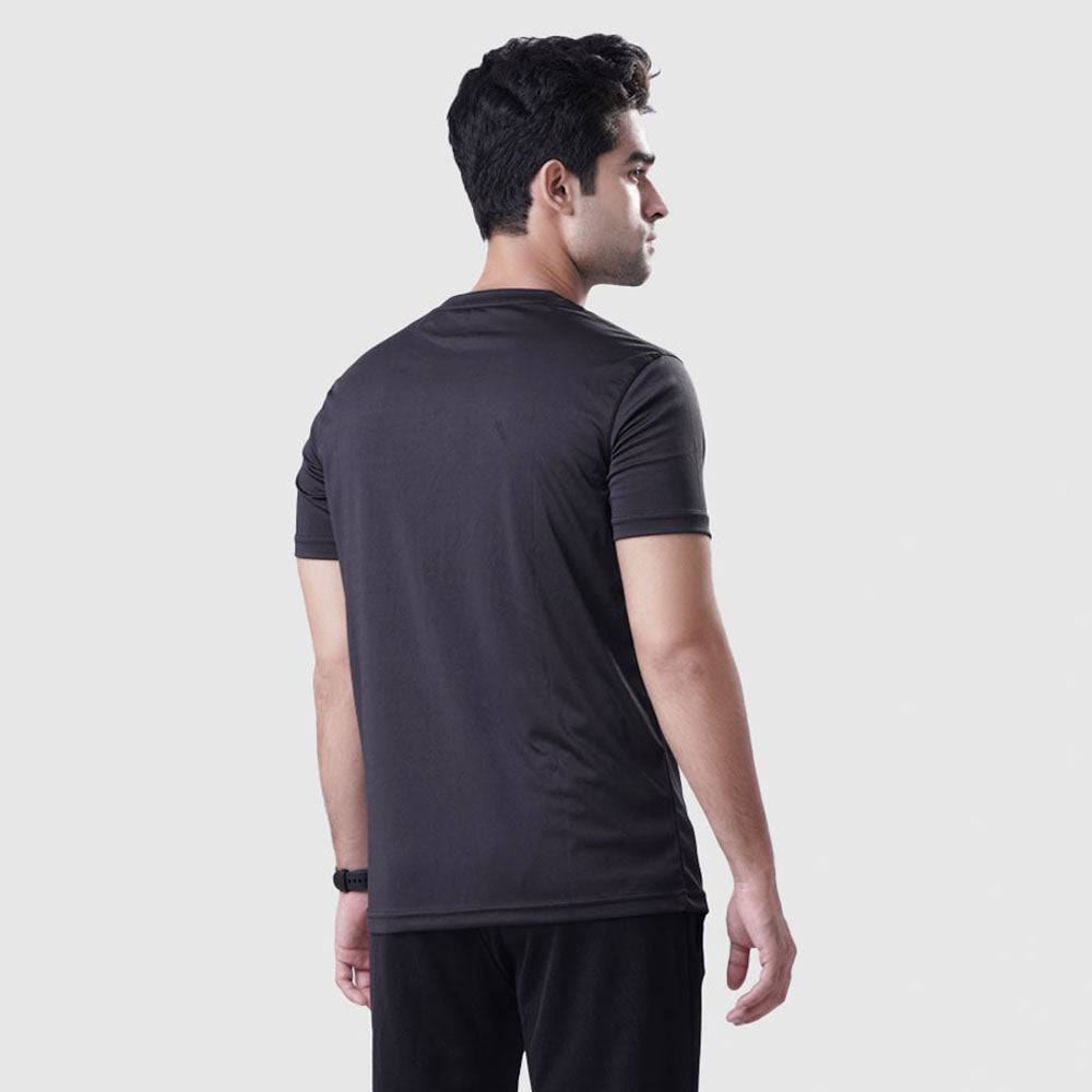 T Shirt Mens Interlock – Black - Valetica Sports