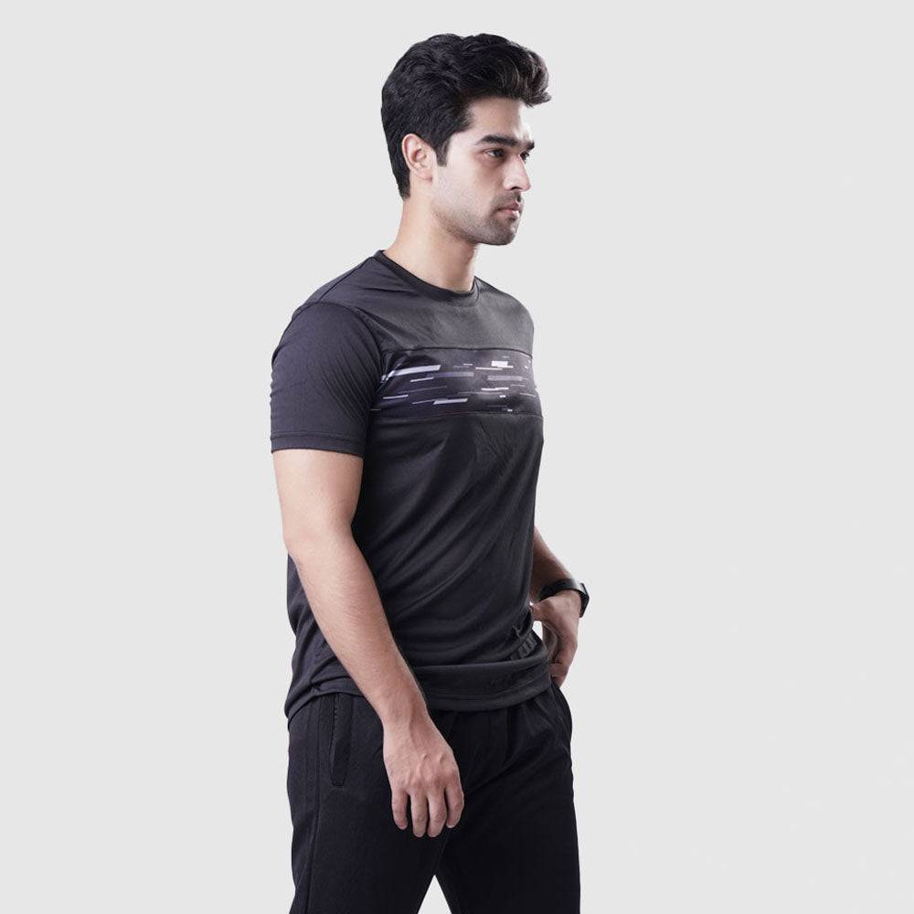 T Shirt Mens Interlock – Black - Valetica Sports