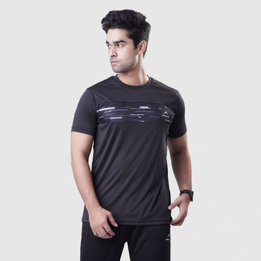 T Shirt Mens Interlock – Black - Valetica Sports
