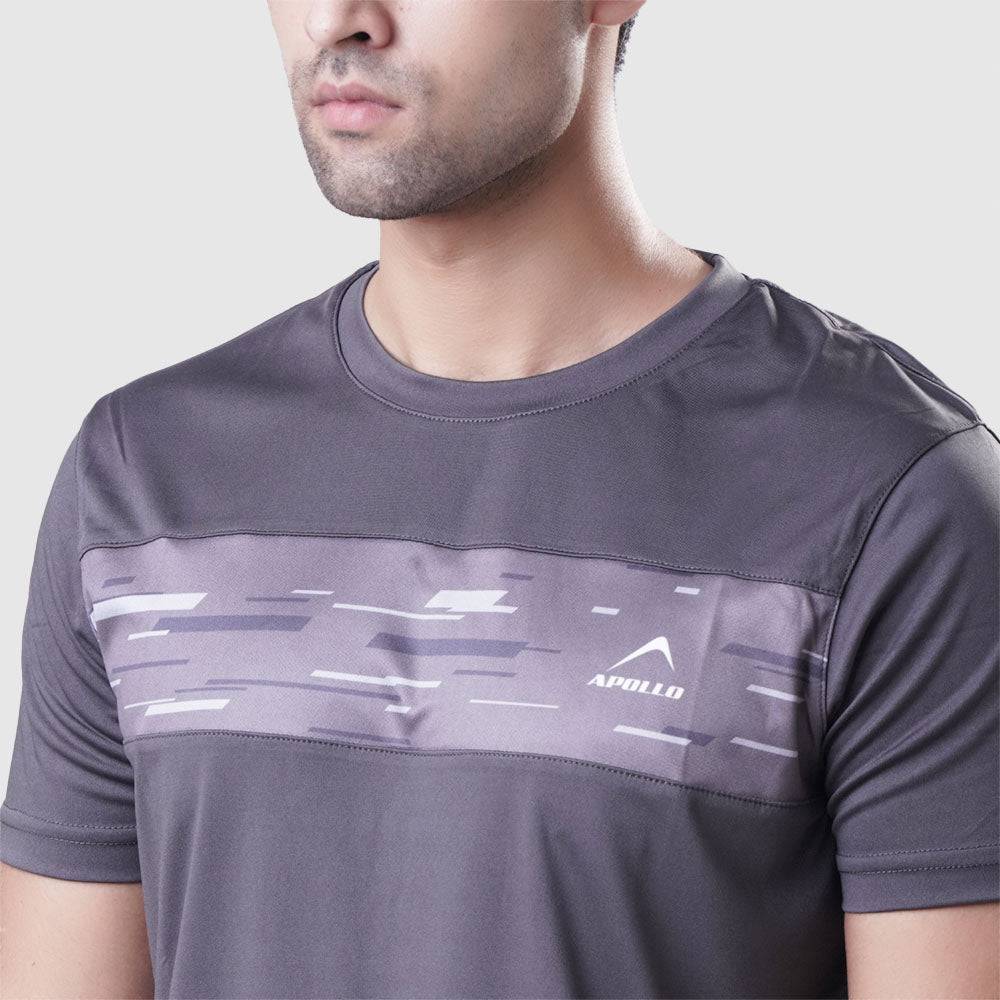 T Shirt Mens Interlock – Dark Gray - Valetica Sports