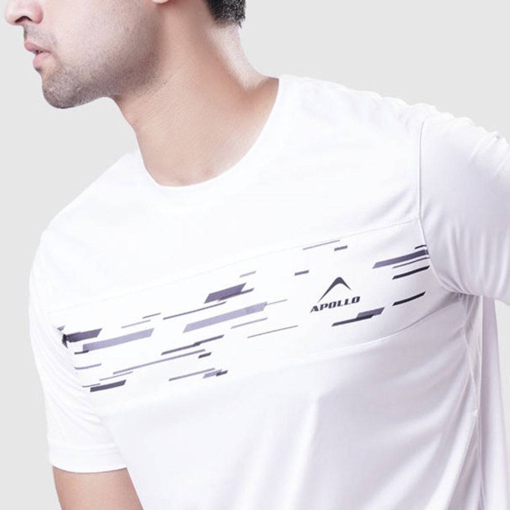 T Shirt Mens Interlock – White - Valetica Sports