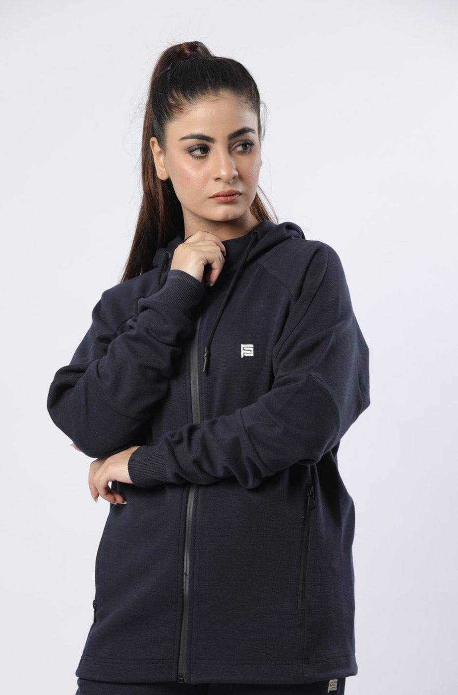 Trendy Hoodie Straight Bottom - Valetica Sports