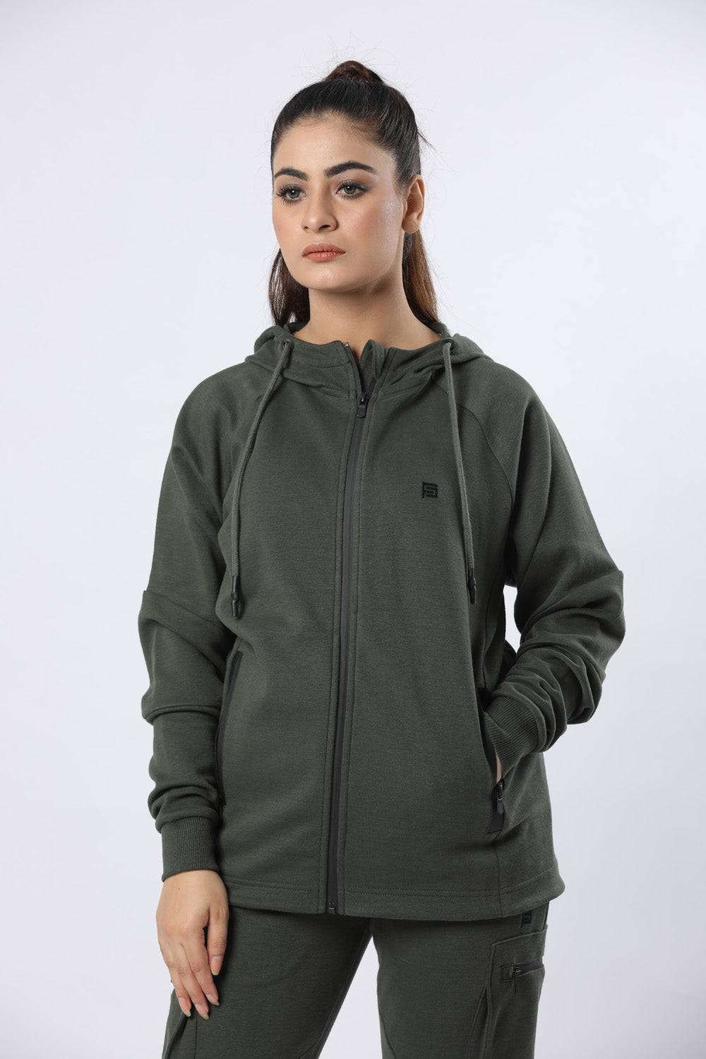 Trendy Hoodie Straight Bottom - Valetica Sports