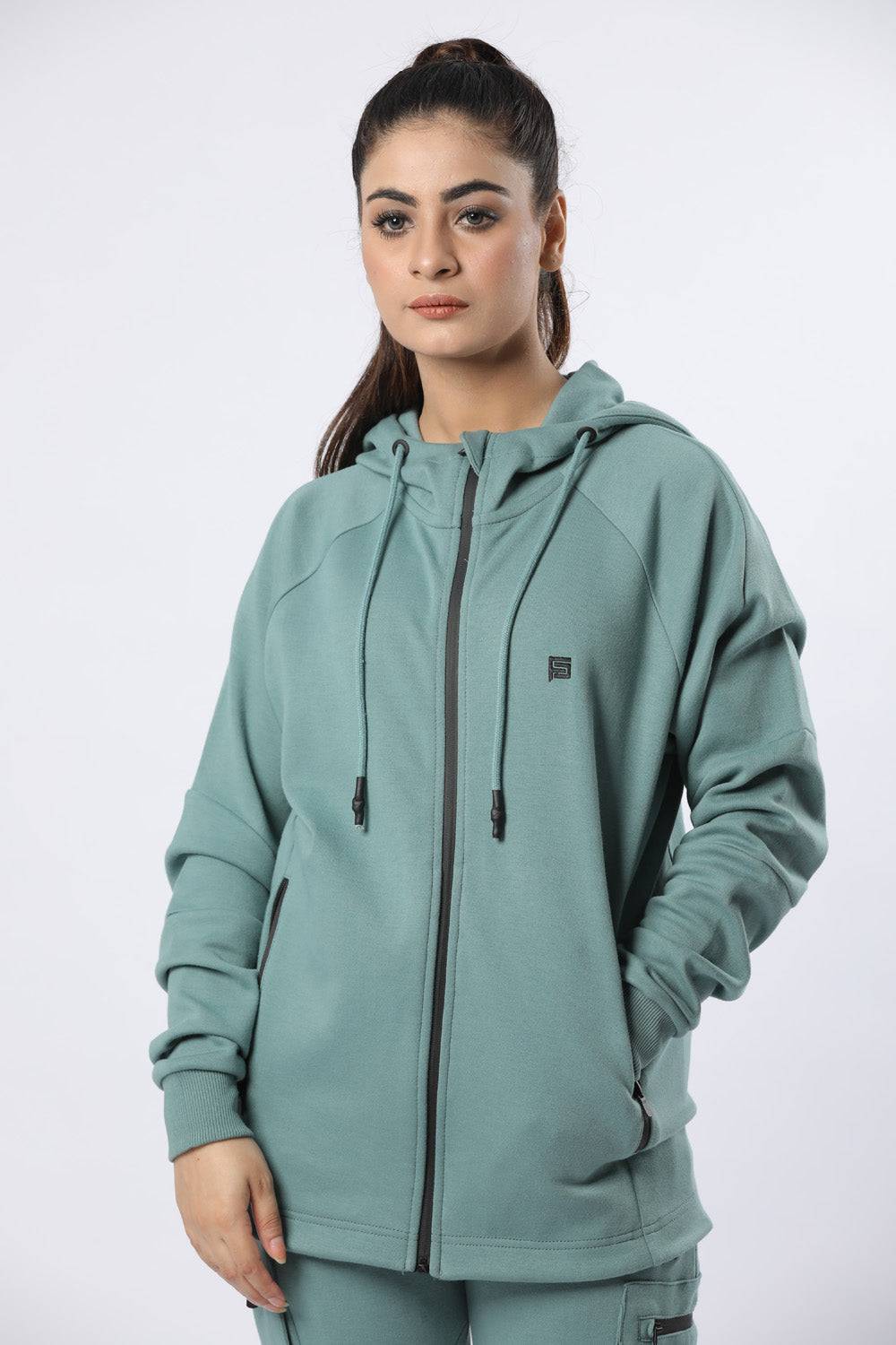 Trendy Hoodie Straight Bottom - Valetica Sports