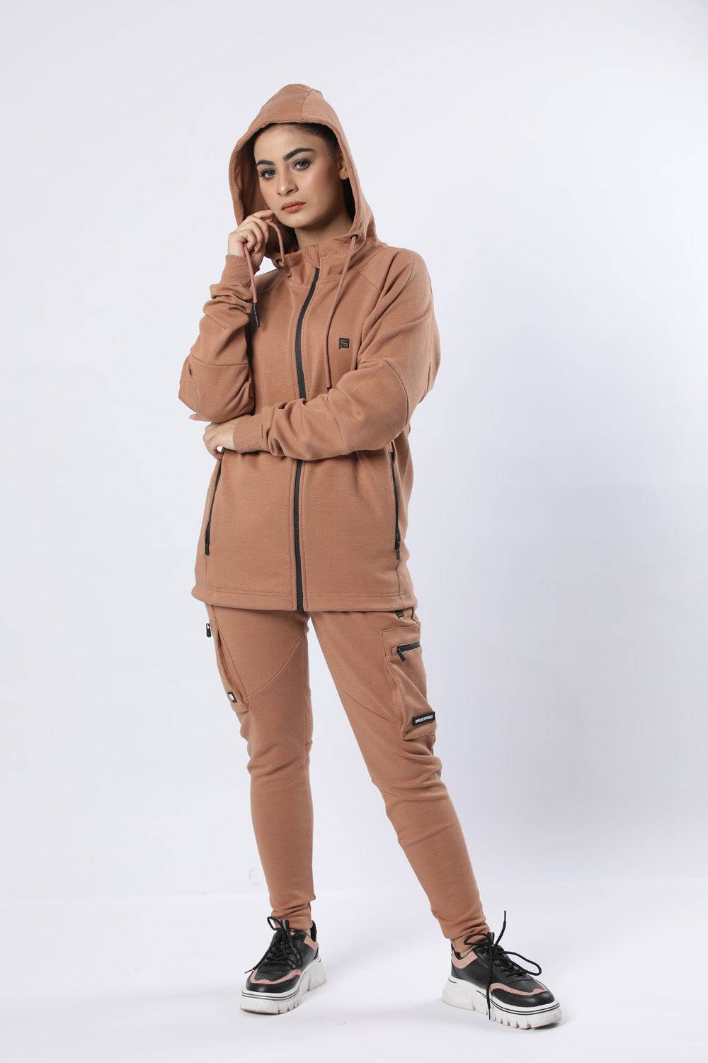 Trendy Hoodie Straight Bottom - Valetica Sports