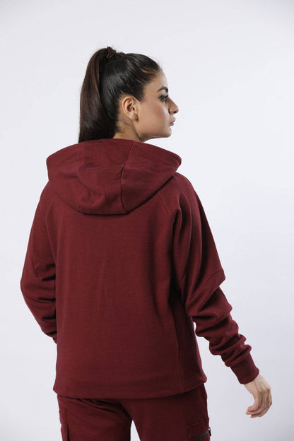 Trendy Hoodie Straight Bottom - Valetica Sports