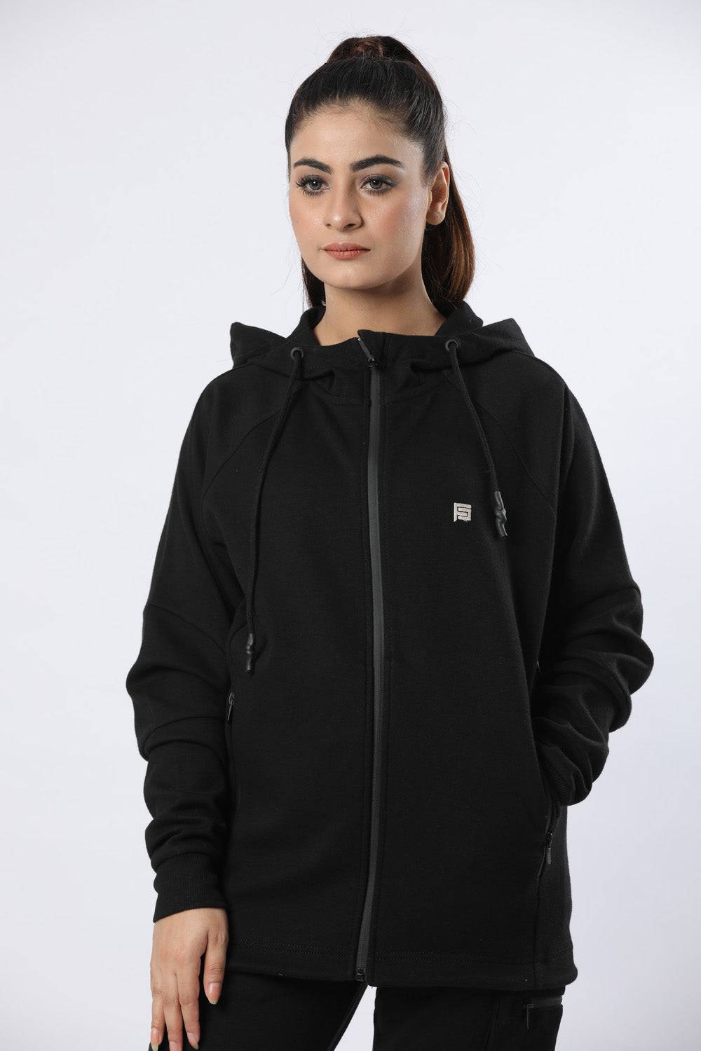 Trendy Hoodie Straight Bottom - Valetica Sports