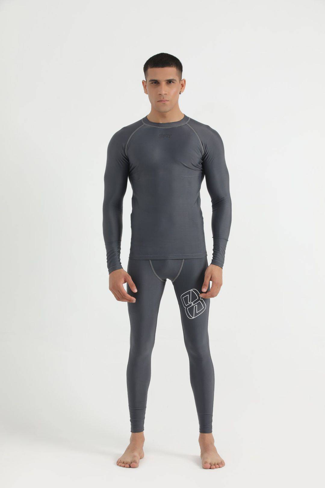 Tragic Men's Compression Tights Gray - Valetica Sports