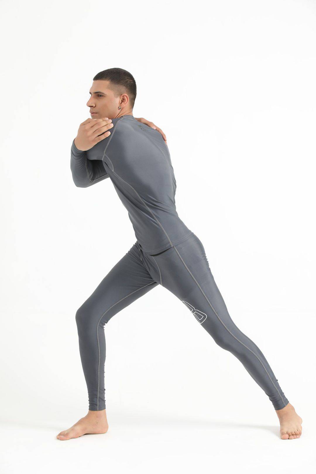 Tragic Men's Compression Tights Gray - Valetica Sports