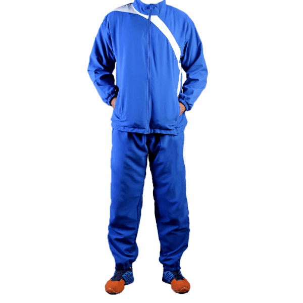 TSS Men's Tracksuit - Blue & White - Valetica Sports