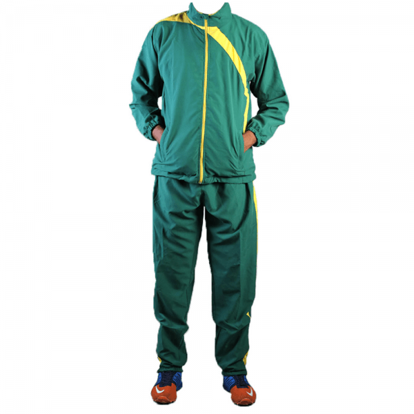 TSS Men's Tracksuit - Green & Yellow - Valetica Sports