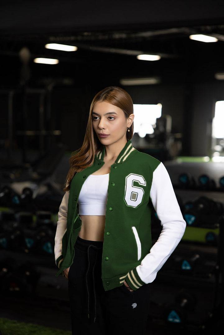 Varsity Women's Jacket - Sage Green