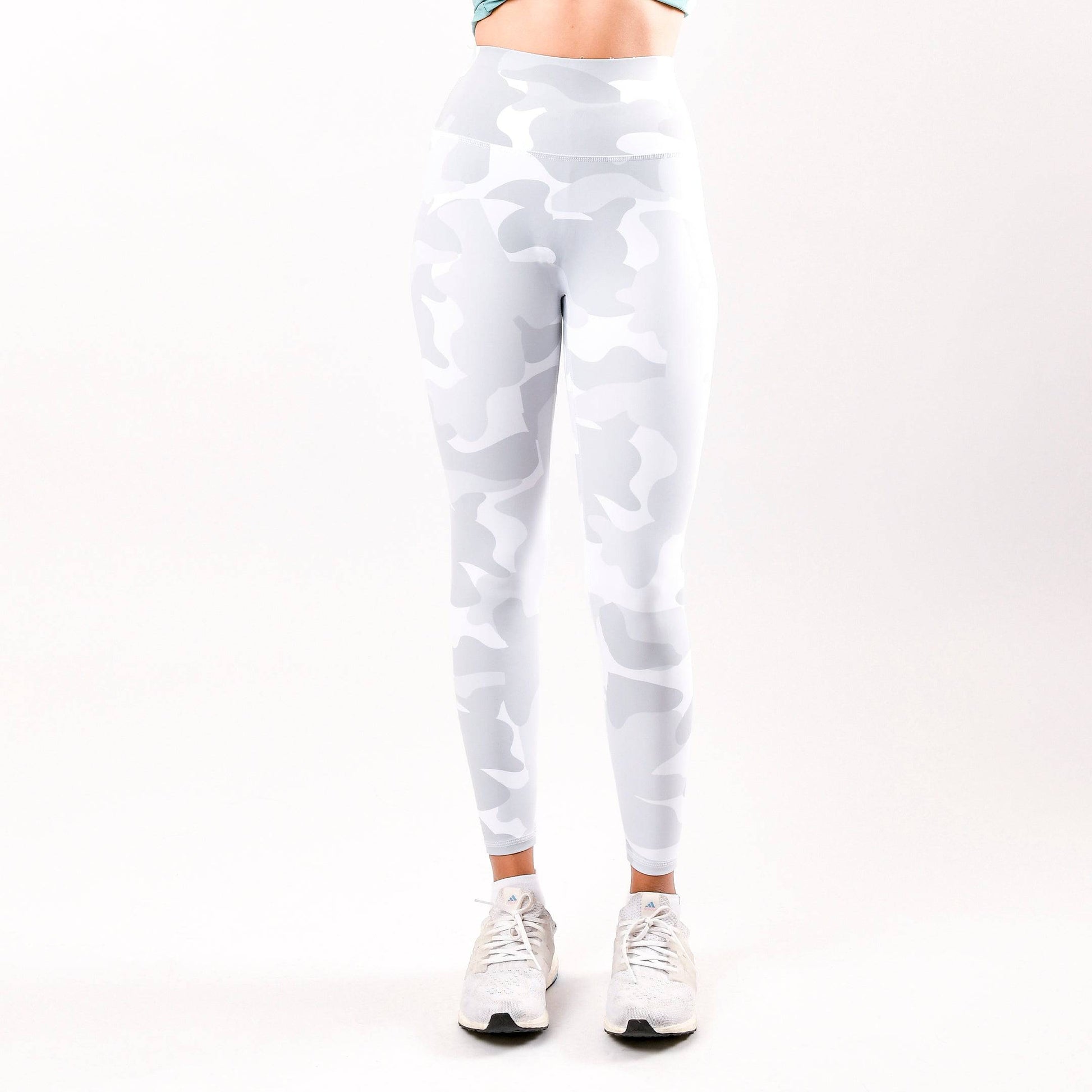 White Camo Seamless Leggings - Valetica Sports