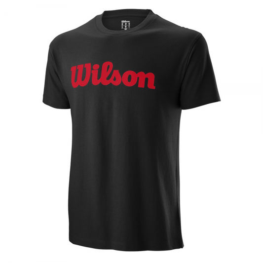 Wilson Script Cotton T-Shirt-Black - Valetica Sports