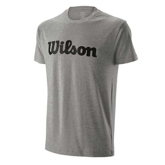 Wilson Script Cotton T-Shirt-Heather - Valetica Sports