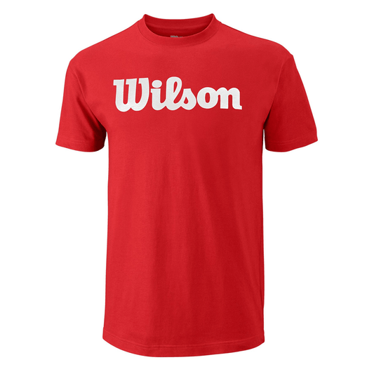 Wilson Script Cotton T-Shirt-Red - Valetica Sports