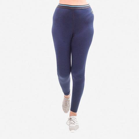 Women’s Base Layer Workout Athletic Leggings - Navy Blue - Valetica Sports