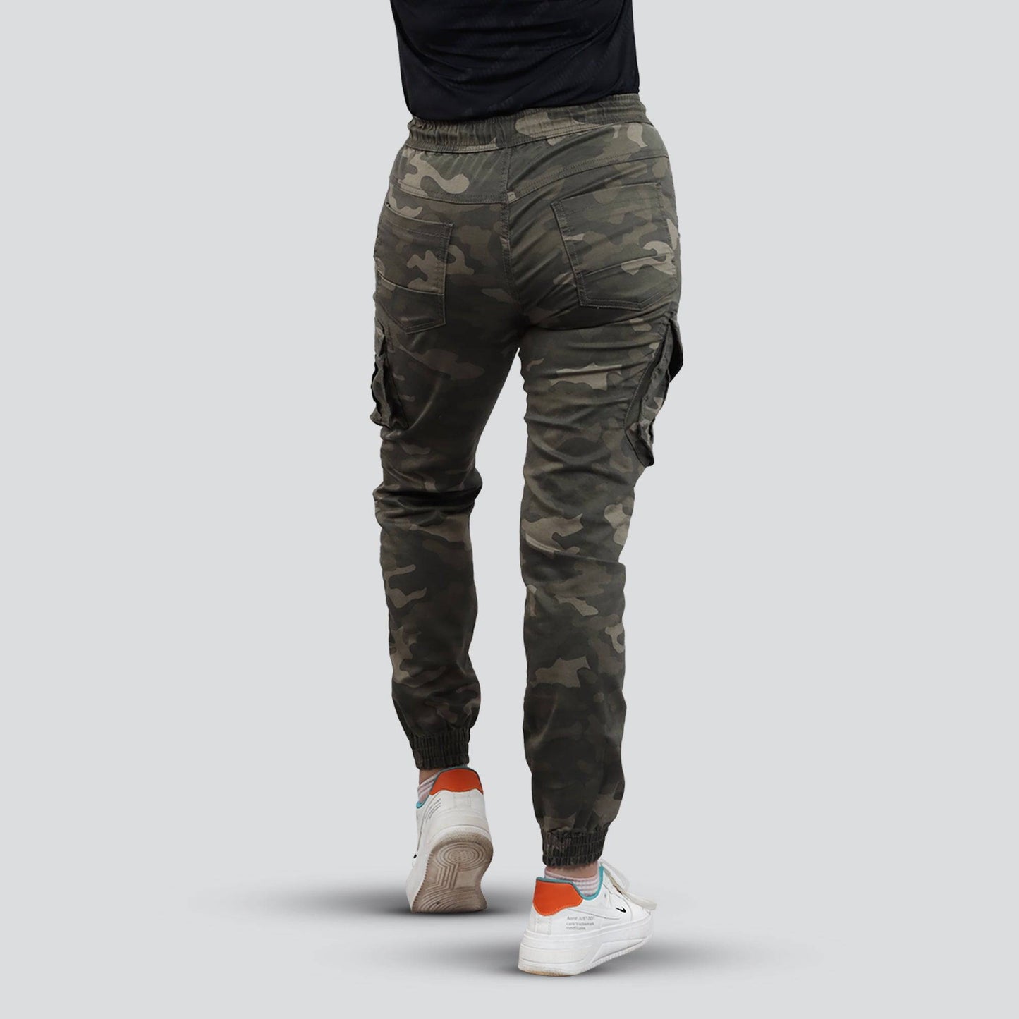 Women's Camo Cargo Pants With 6 Pockets - Valetica Sports