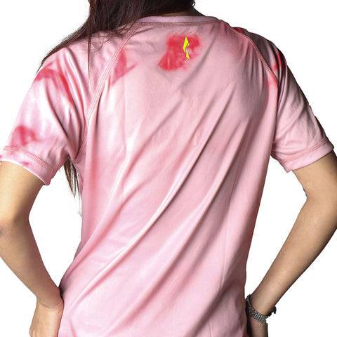 Women’s Short Sleeve Workout Activewear T-Shirt - Pink - Valetica Sports