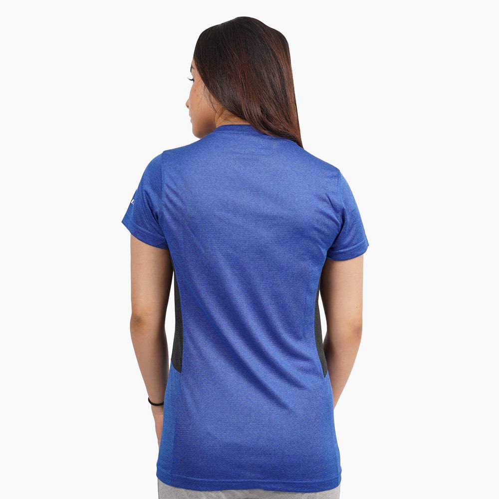 Women Sports T-shirt Polyester blue - Valetica Sports