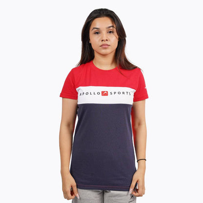 Women Sports T-shirt Polyester Red - Valetica Sports